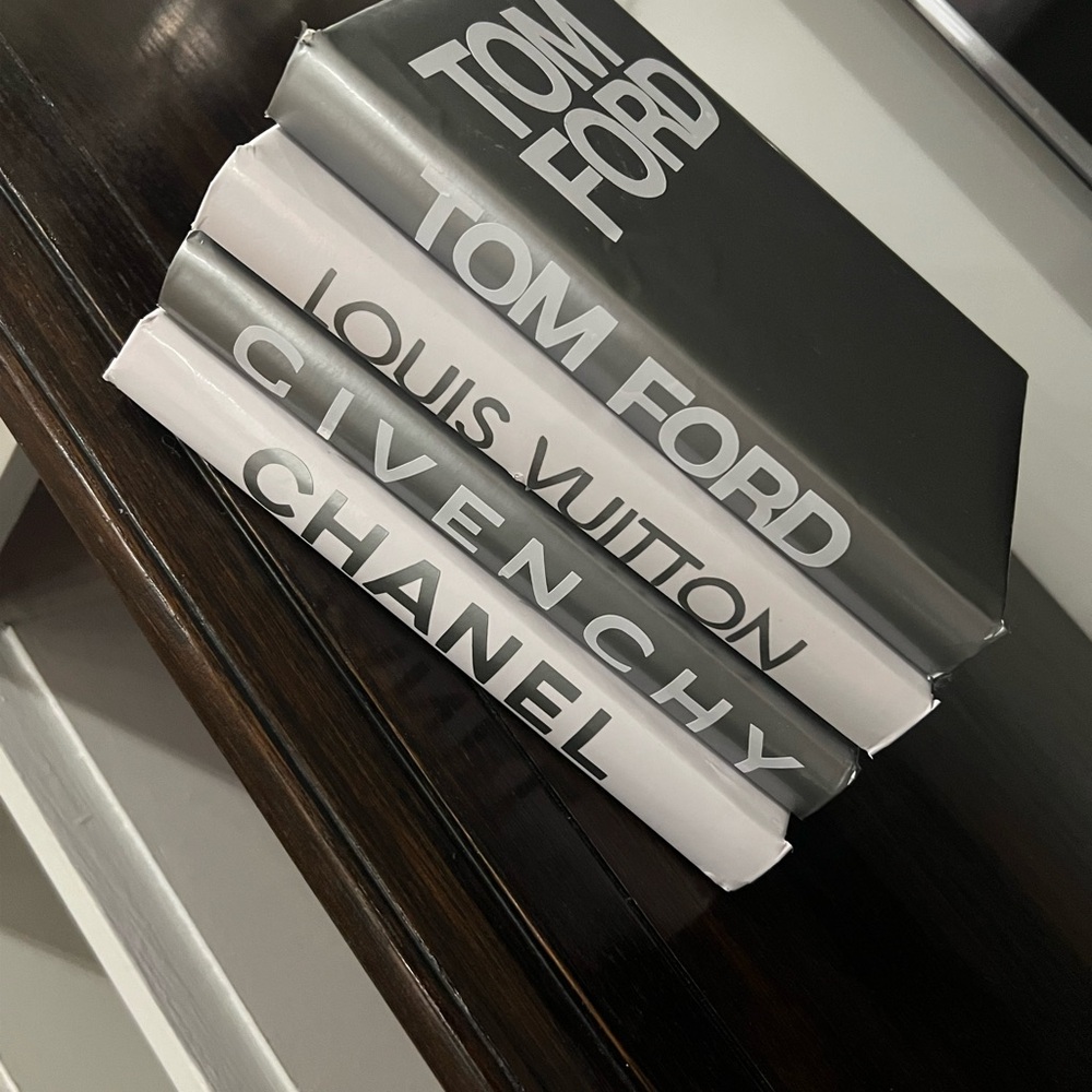 Tom Ford Decorative Book Set - gray and White